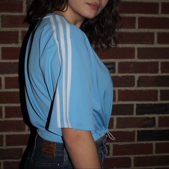 Reworked adidas shirt with drawstring - Picture 2 of 4